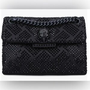 Kurt Geiger Black Studded Clutch